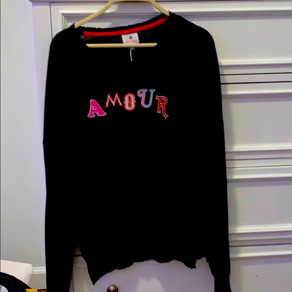 Black “Amour” Sundry sweater